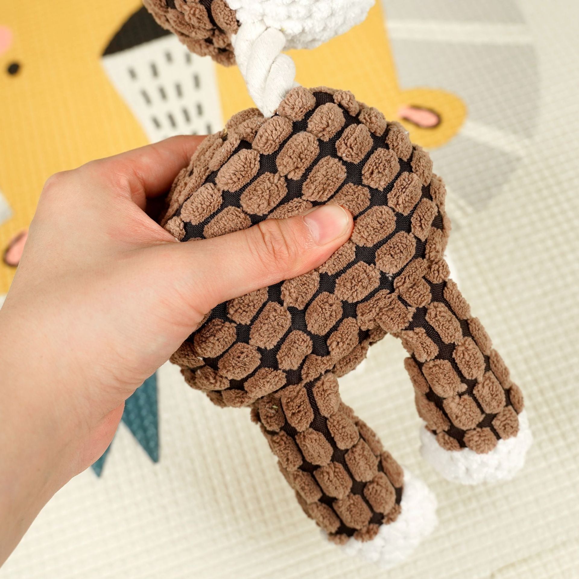 Squeaky Plush Rope Toy